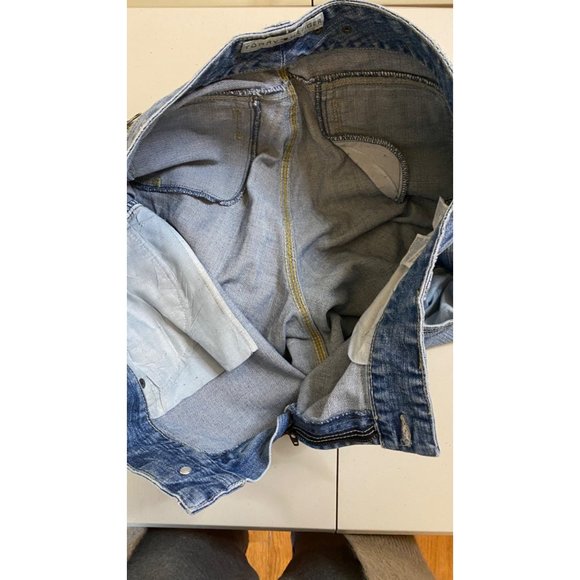 Vintage Tommy Hilfiger Woman Mid-Rise Jeans Women Size 14 Zipper Pockets Rivets - Picture 9 of 16